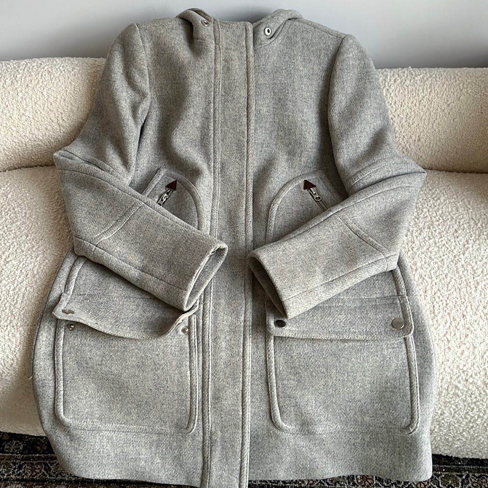J Crew Stadium Cloth Coat Size 0